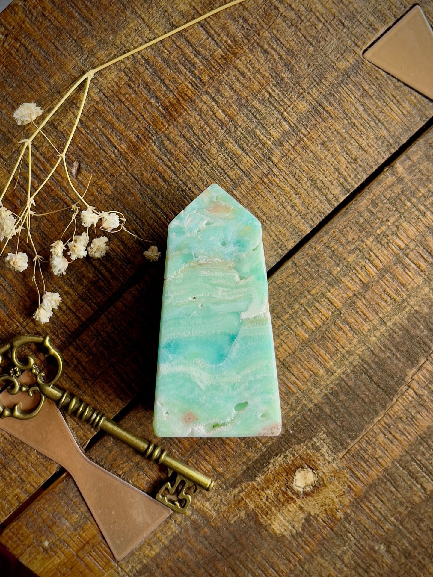 caribbean calcite tower - lil shop of light & love