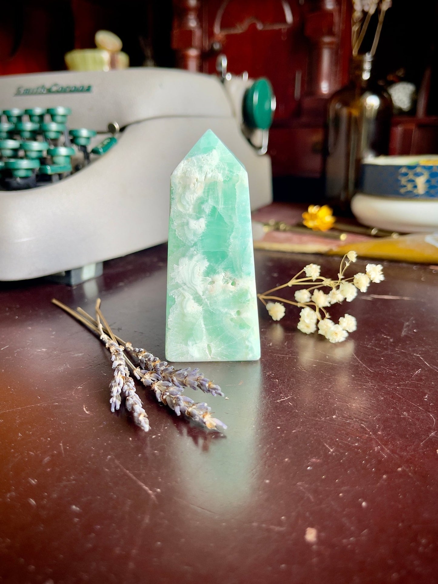 caribbean calcite tower - lil shop of light & love