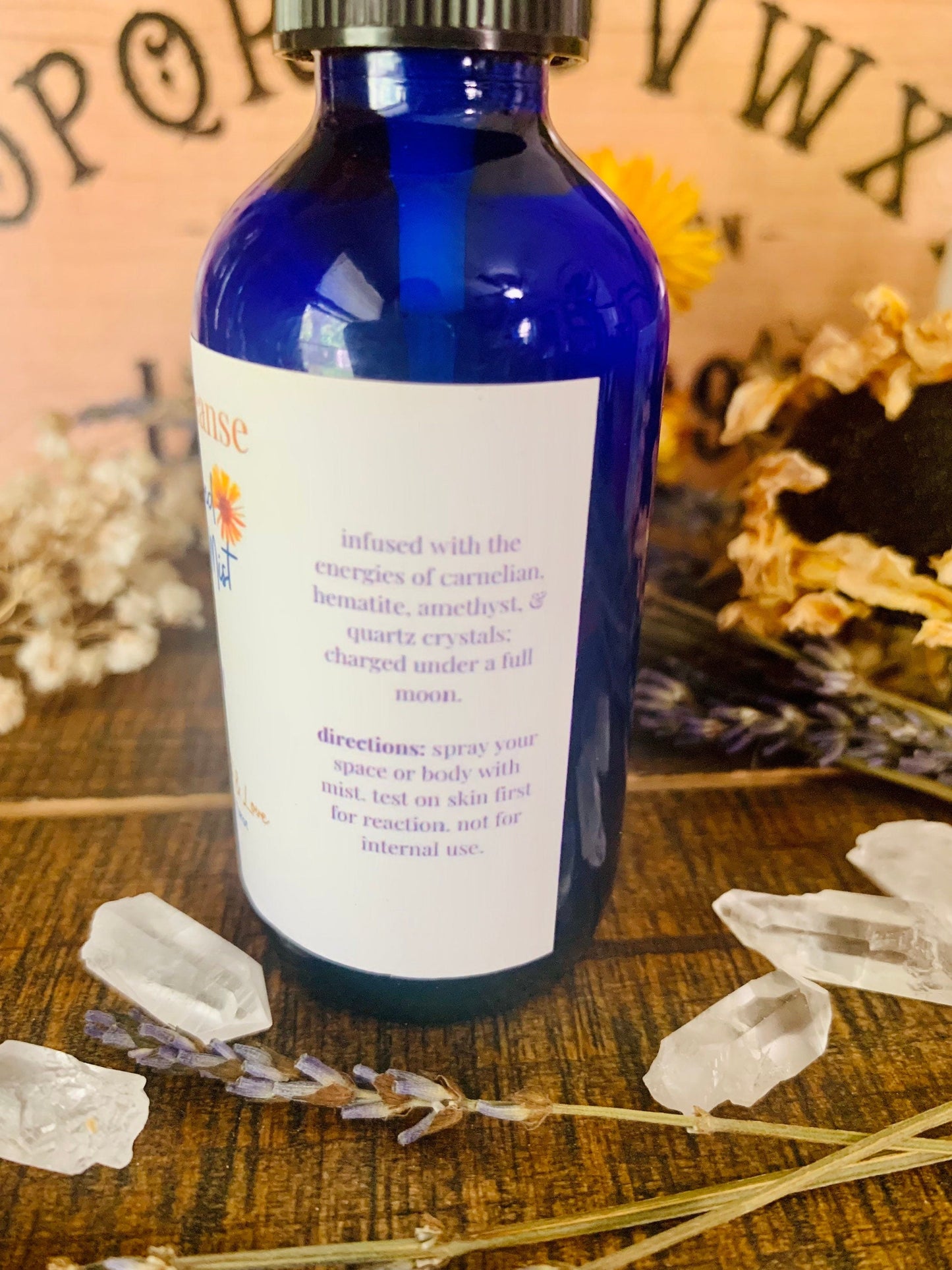 ground & cleanse crystal-infused aromatherapy mist - Lil Shop of Light & Love