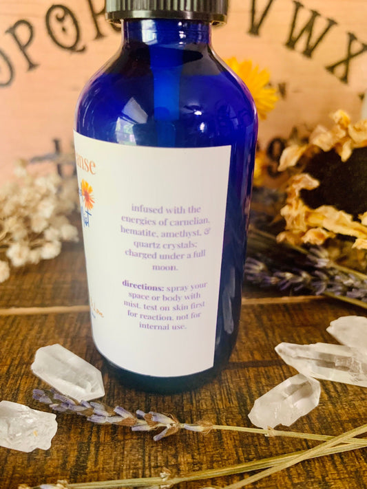 ground & cleanse crystal-infused aromatherapy mist - Lil Shop of Light & Love