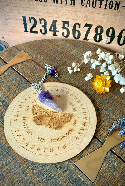 wooden moth spirit board