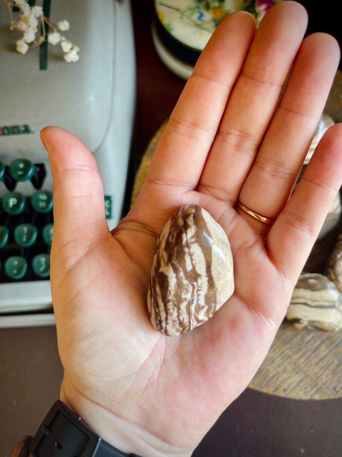 zebra jasper | large tumbled