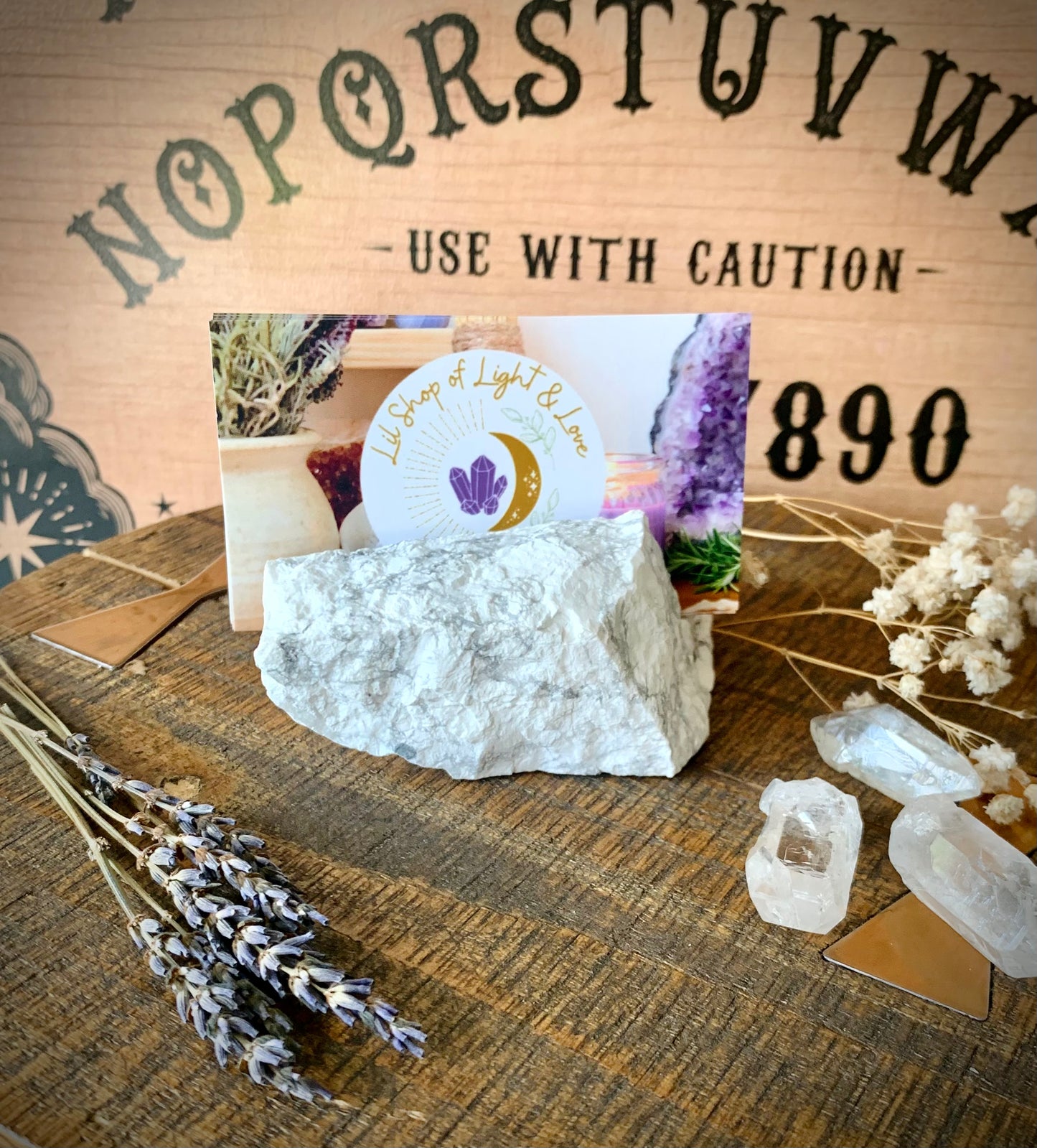 crystal card holders