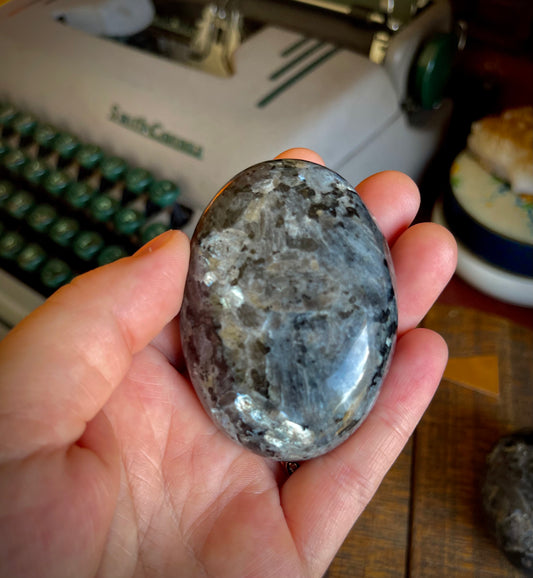 larvikite palm stones