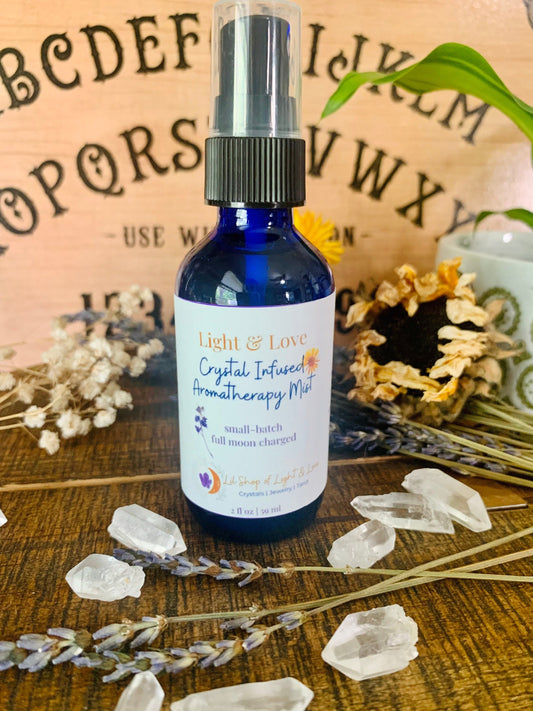 light & love crystal-infused aromatherapy mist - Lil Shop of Light & Love