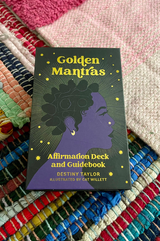 Golden Mantras Affirmation Deck and Guidebook by Destiny Taylor (like new)
