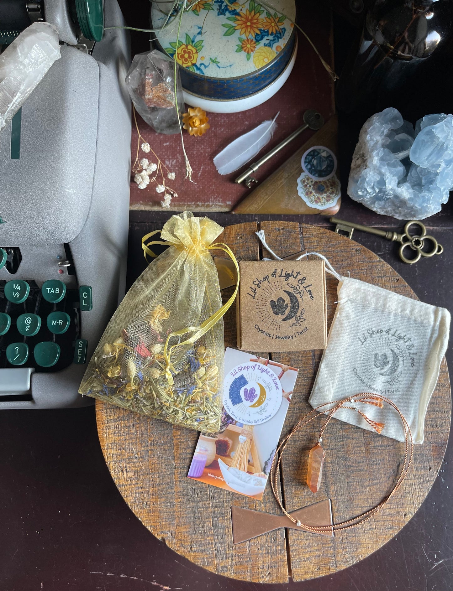 peach rainbow aura quartz silk crystal necklace | adjustable choker