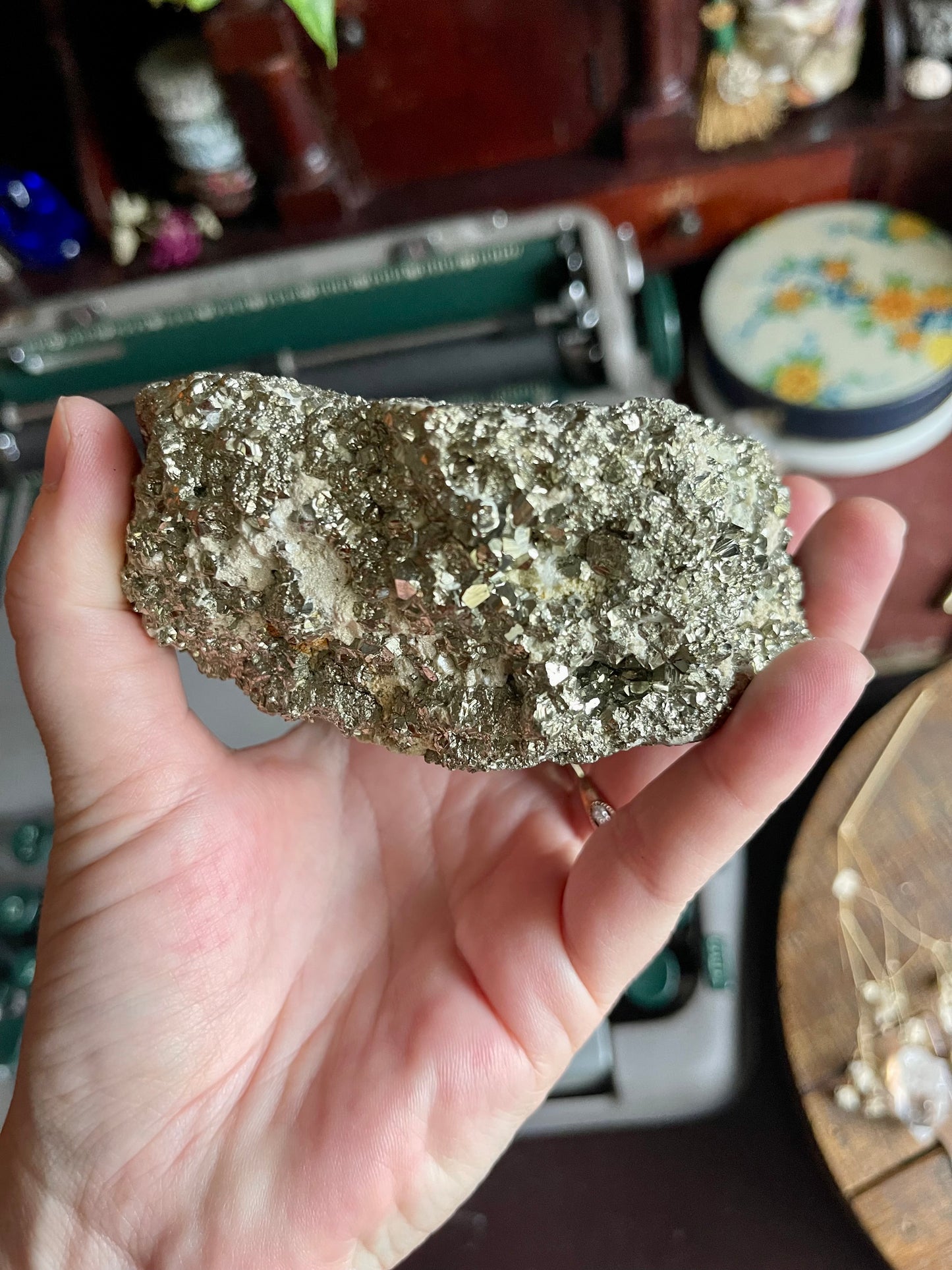 raw pyrite stone