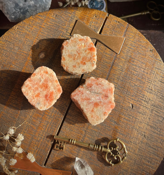 sunstone | partially-polished