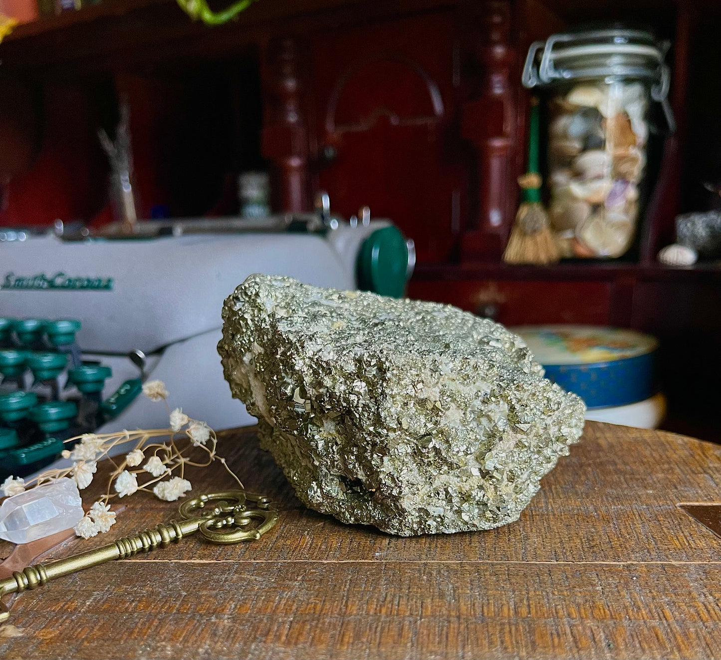raw pyrite stone
