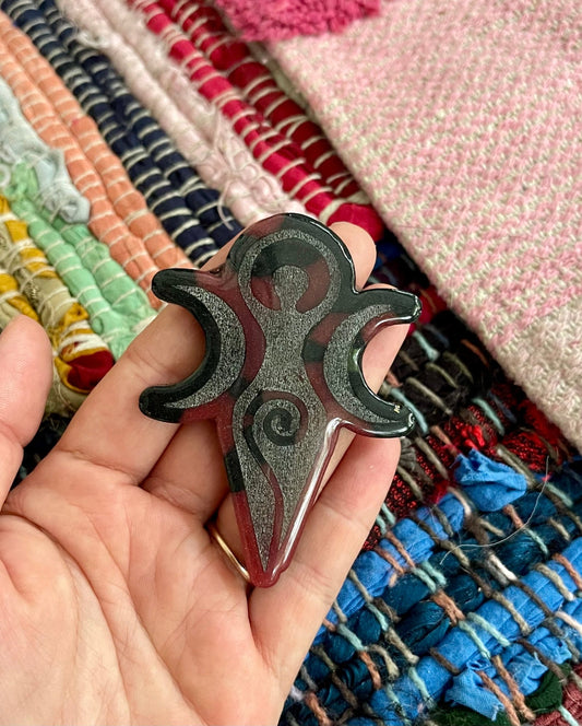goddess resin altar decor (used) - Lil Shop of Light & Love