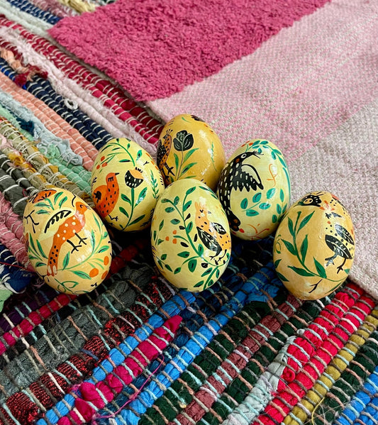 hand painted decorative eggs (used) - Lil Shop of Light & Love