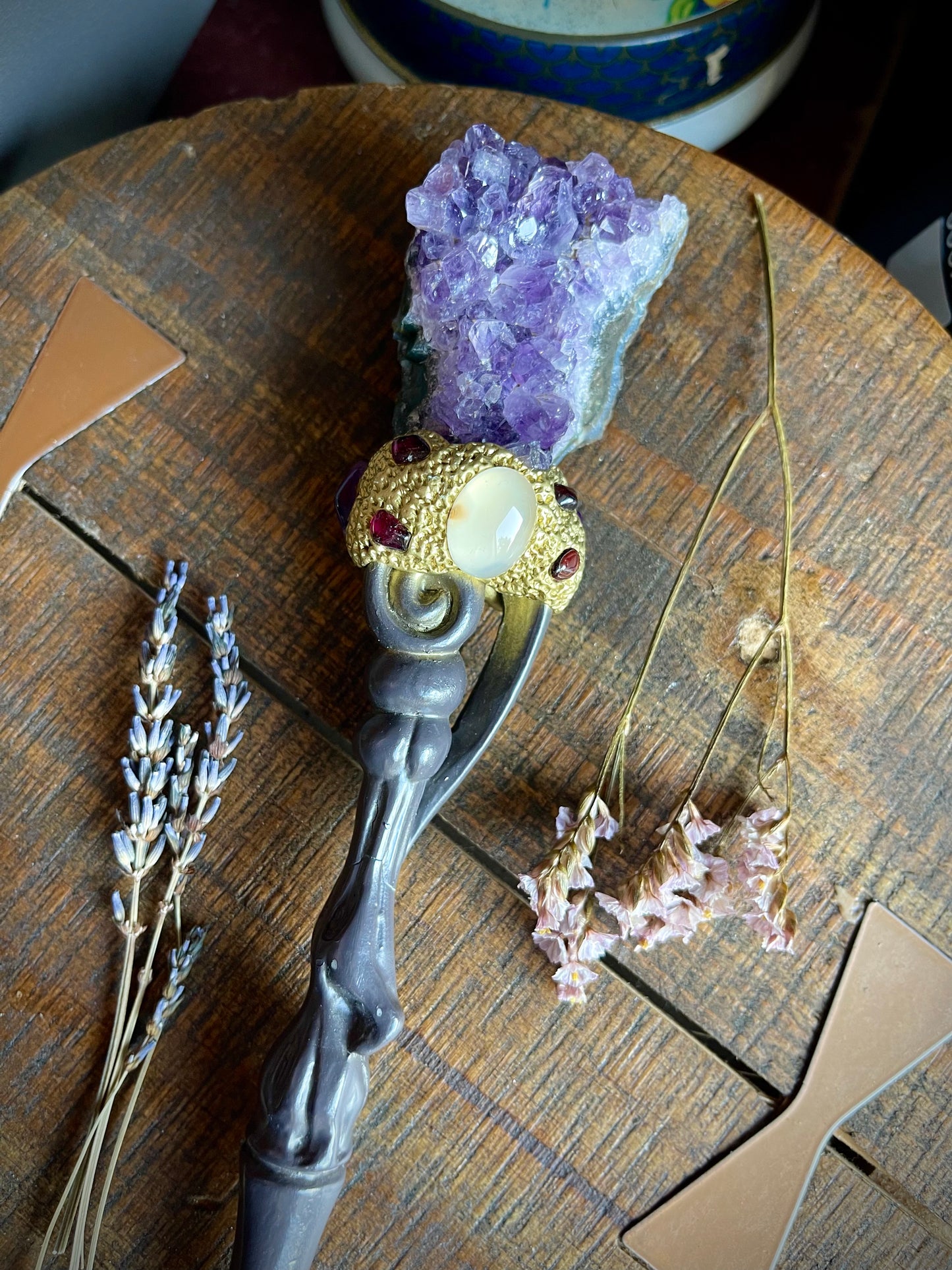 amethyst crystal wand