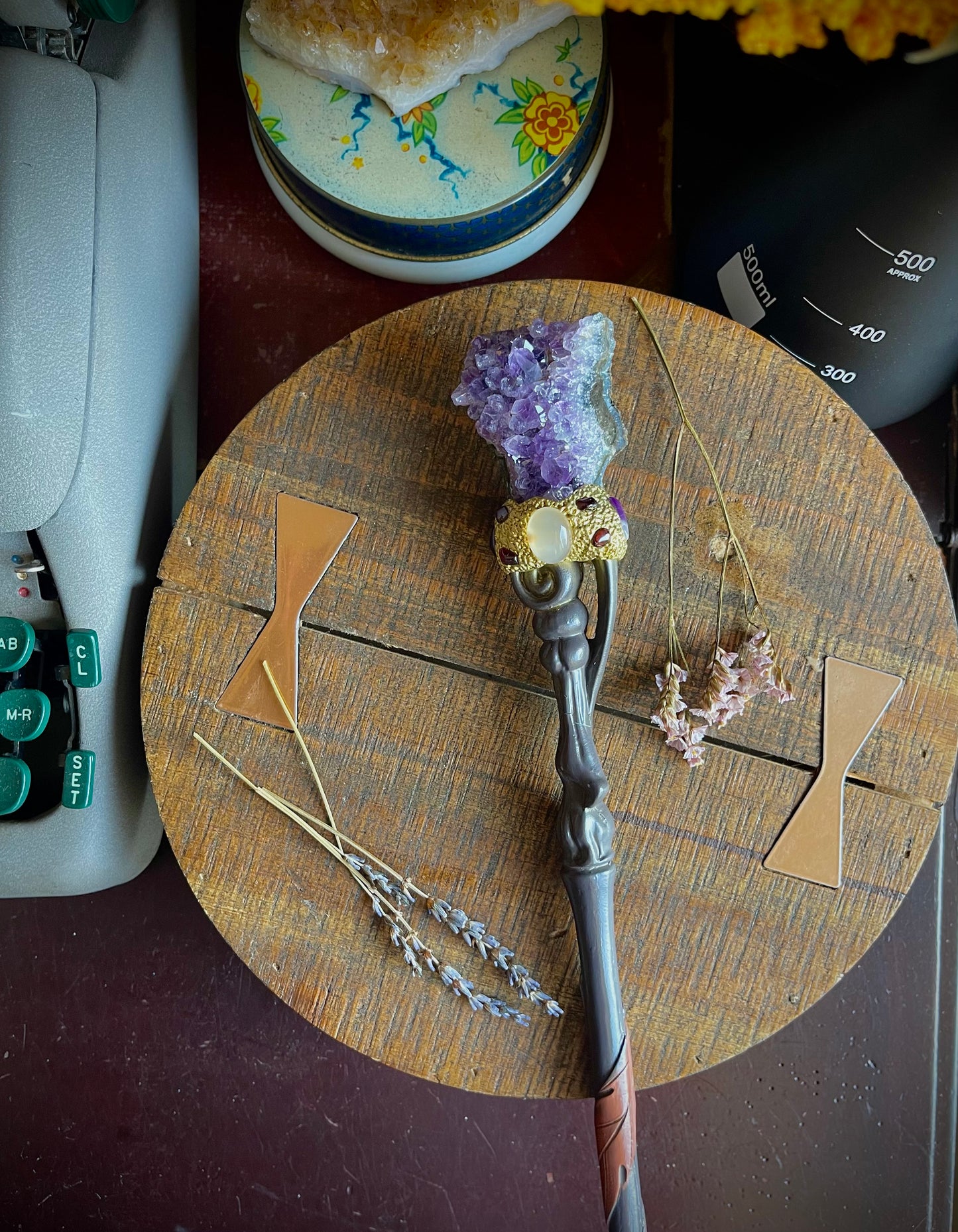 amethyst crystal wand