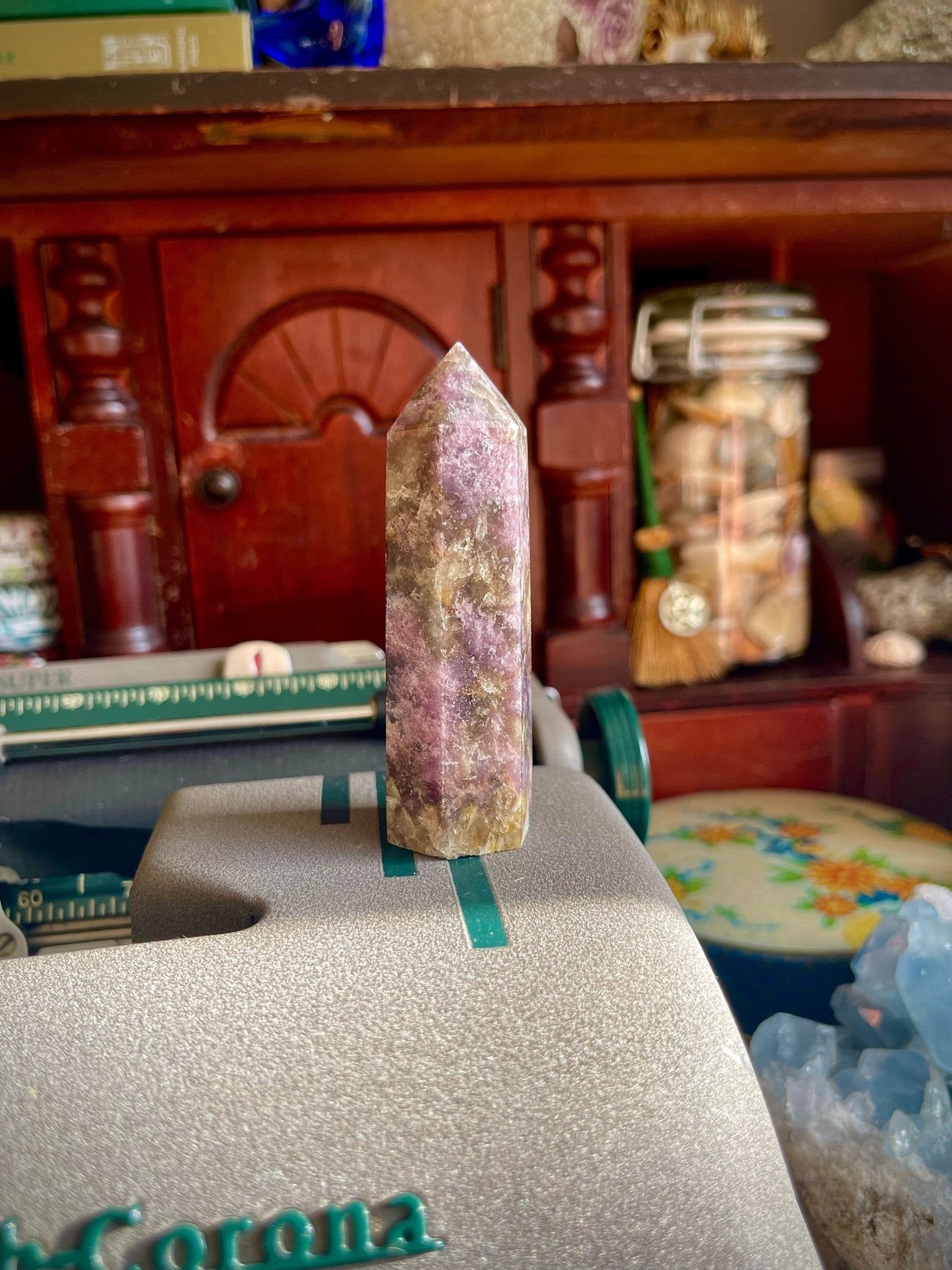 lepidolite (purple mica) towers - lil shop of light & love