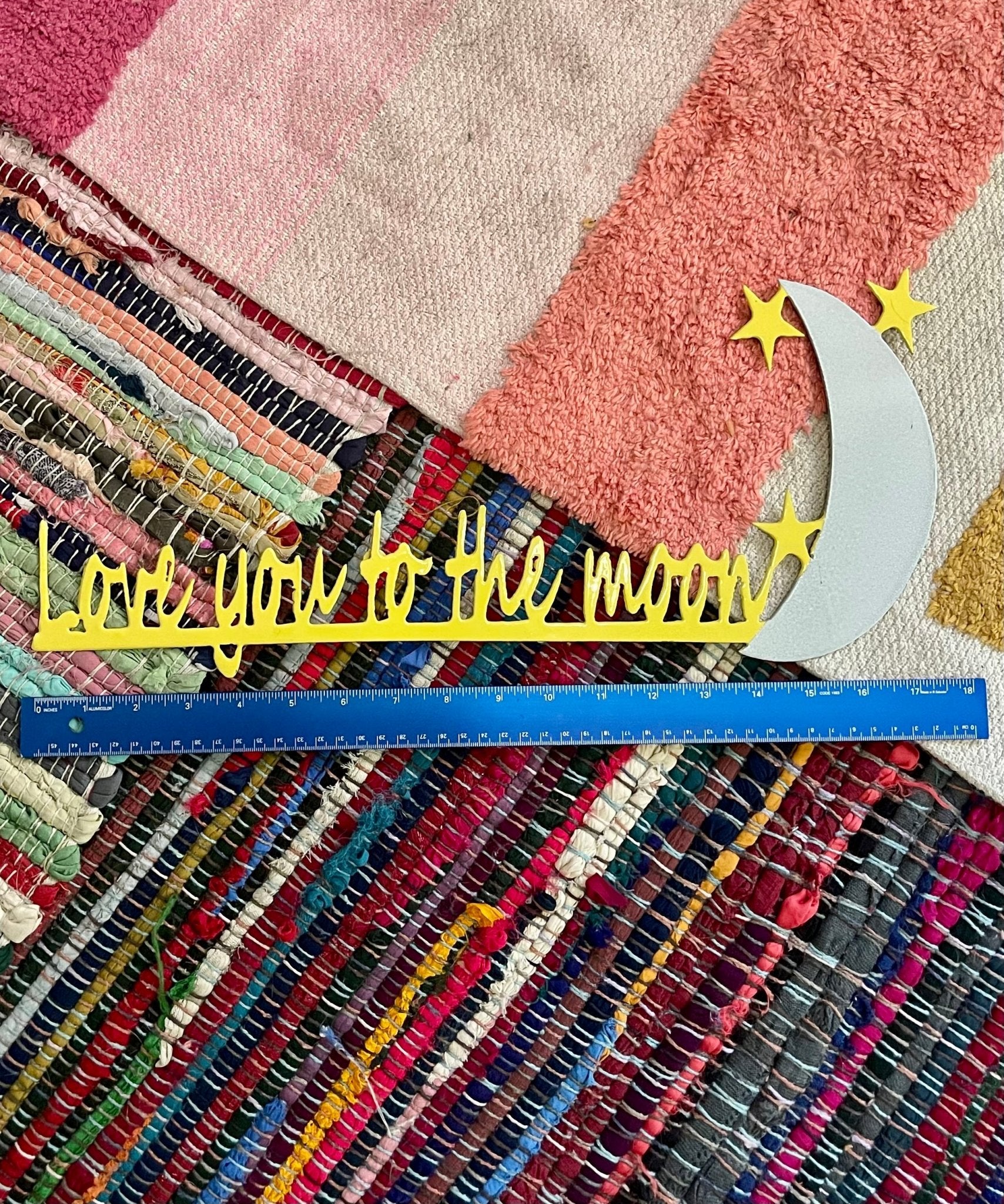 “love you to the moon” sign (used) - Lil Shop of Light & Love