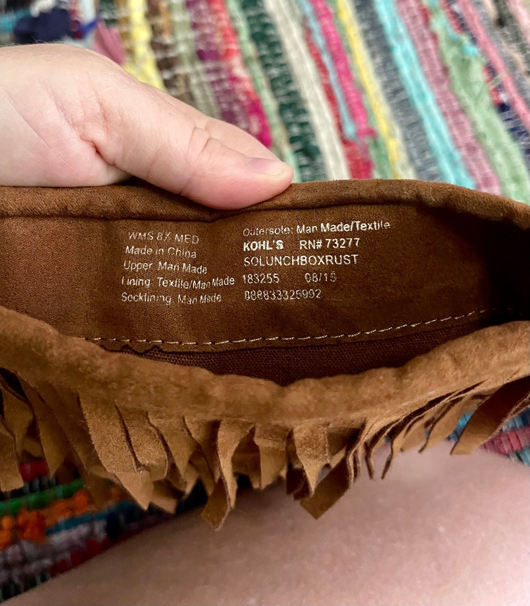 moccasin boots with fringe (used) - Lil Shop of Light & Love