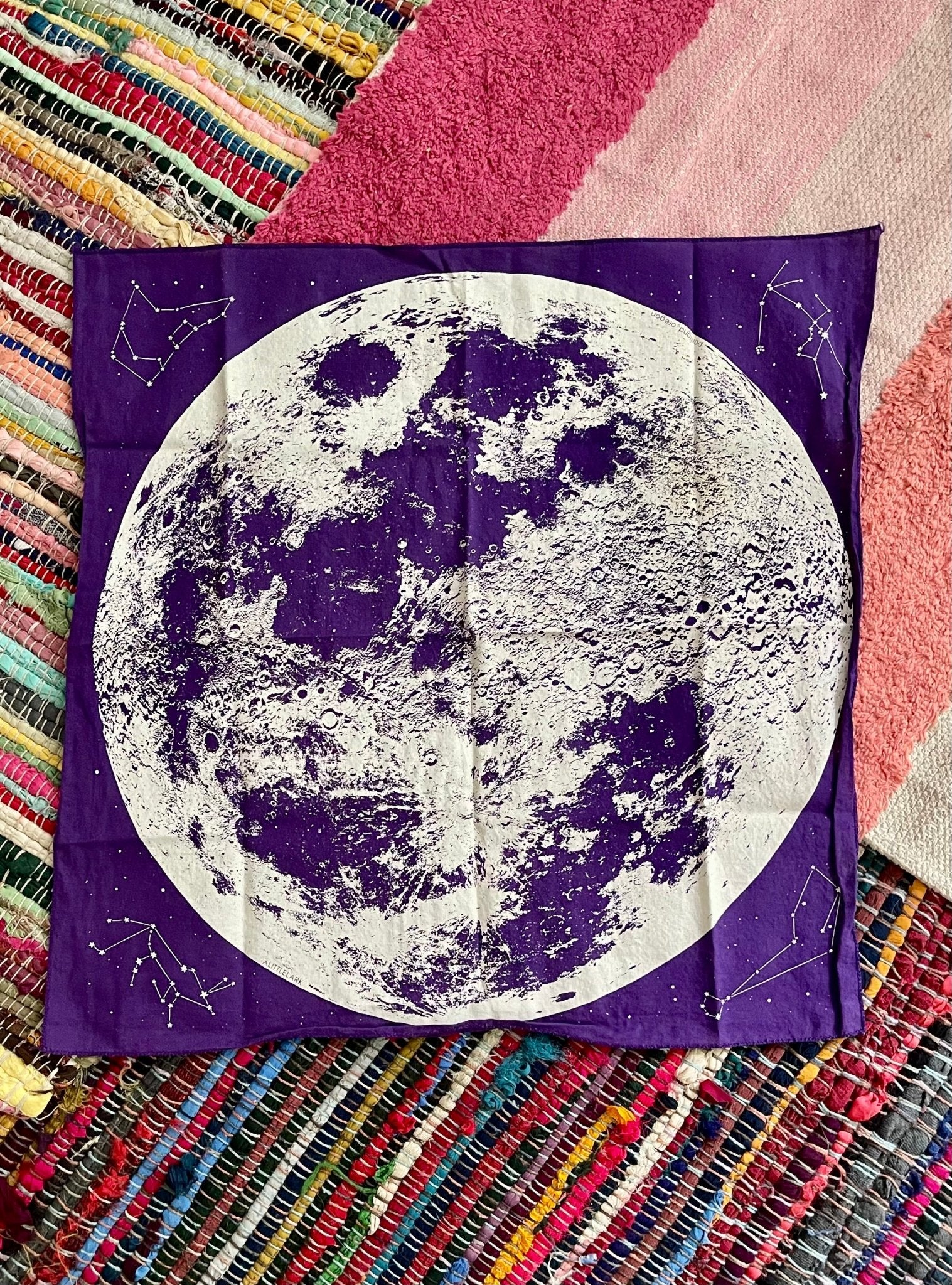 moon altar or tarot cloth (used) - Lil Shop of Light & Love