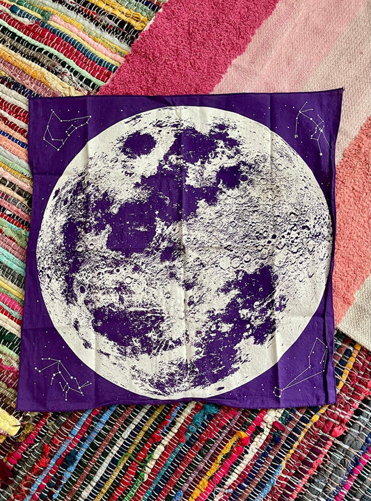moon altar or tarot cloth (used) - Lil Shop of Light & Love