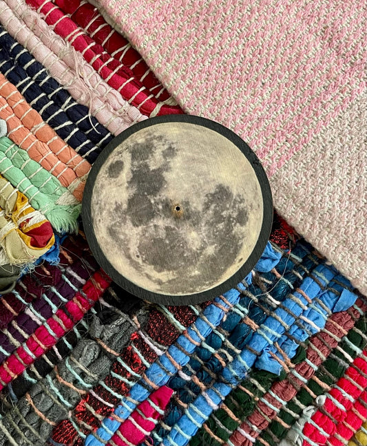 moon incense holder (used) - Lil Shop of Light & Love