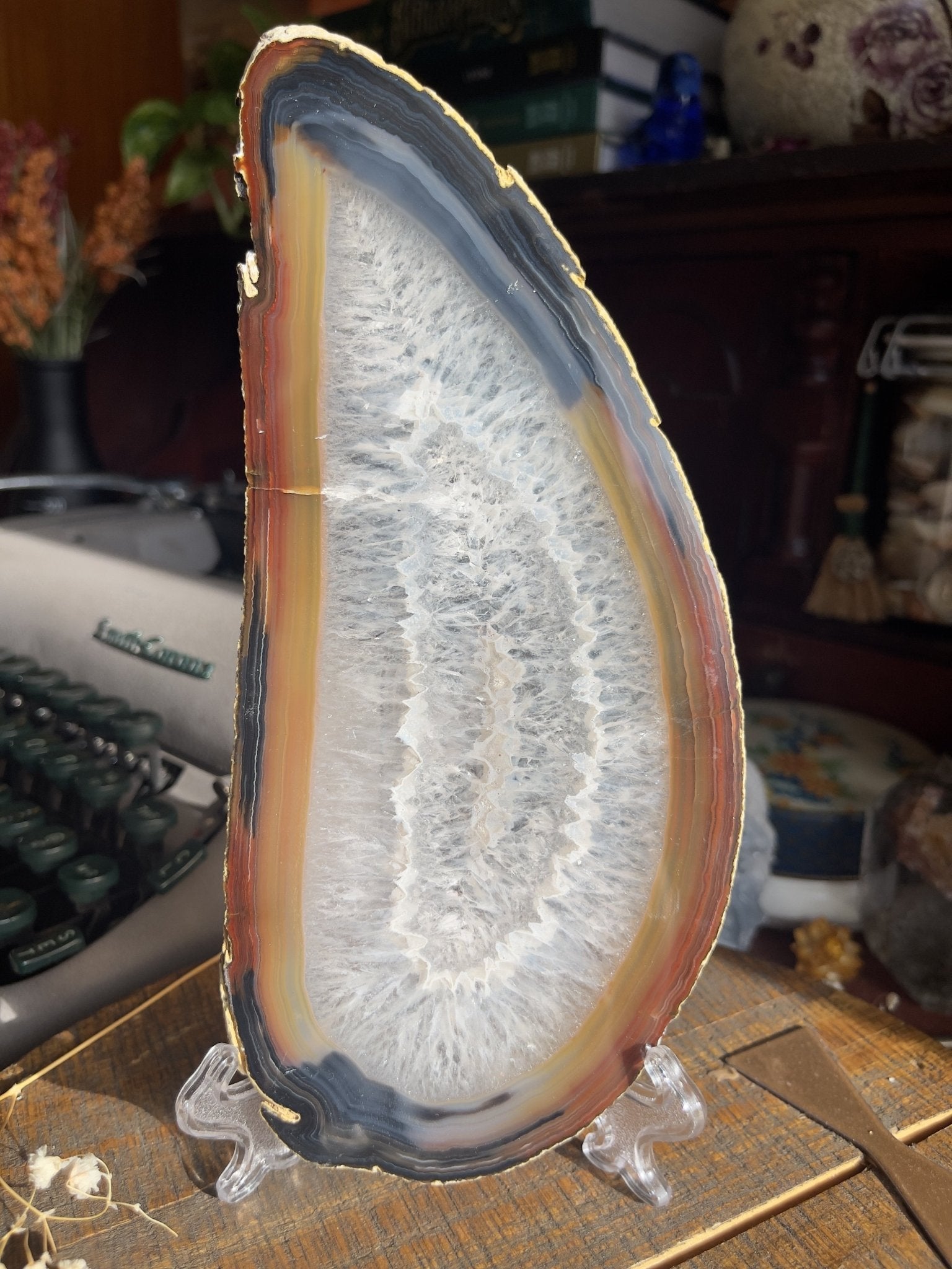 natural agate slice - lil shop of light & love