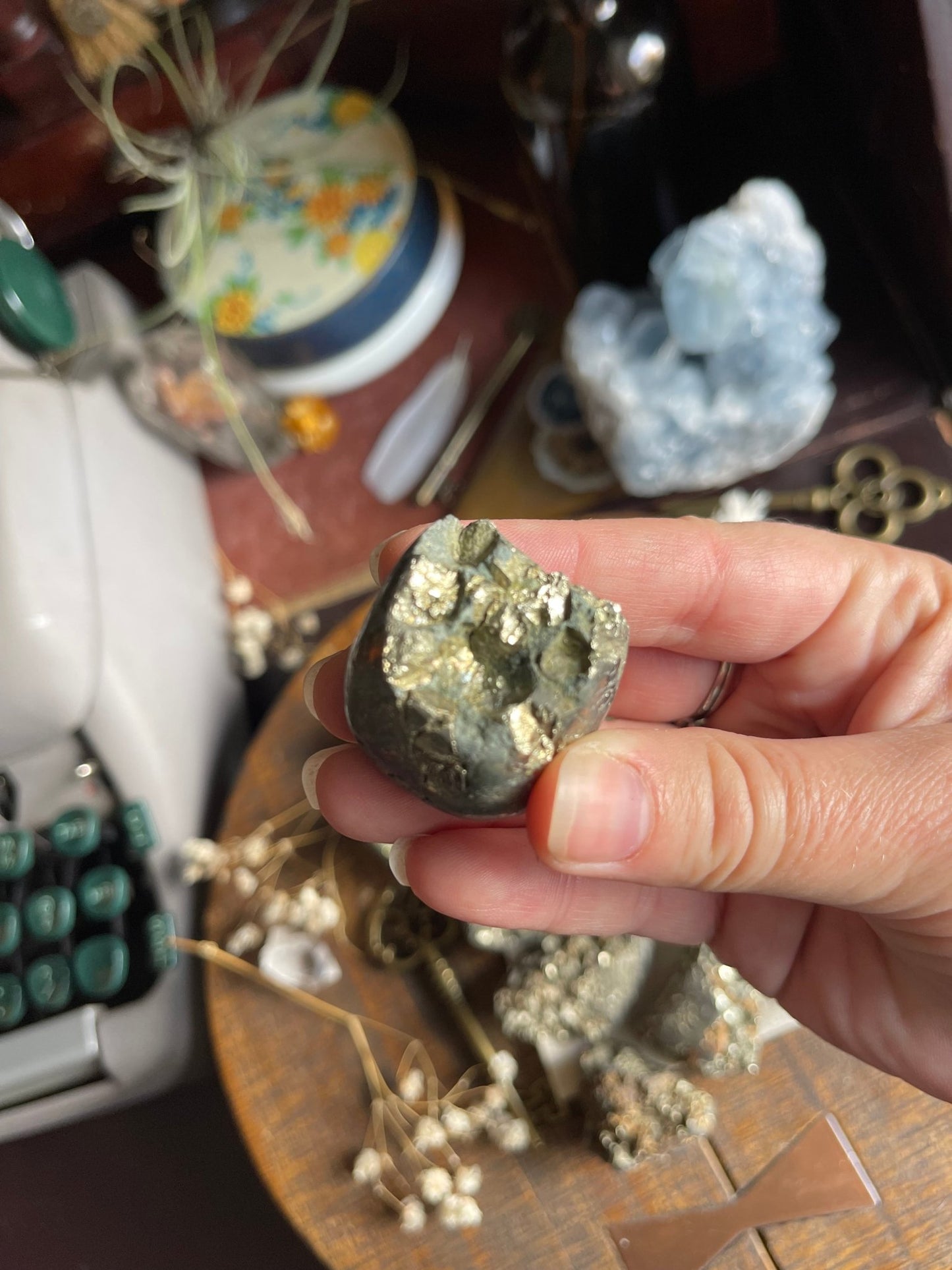 pyrite stones | partially tumbled - lil shop of light & love