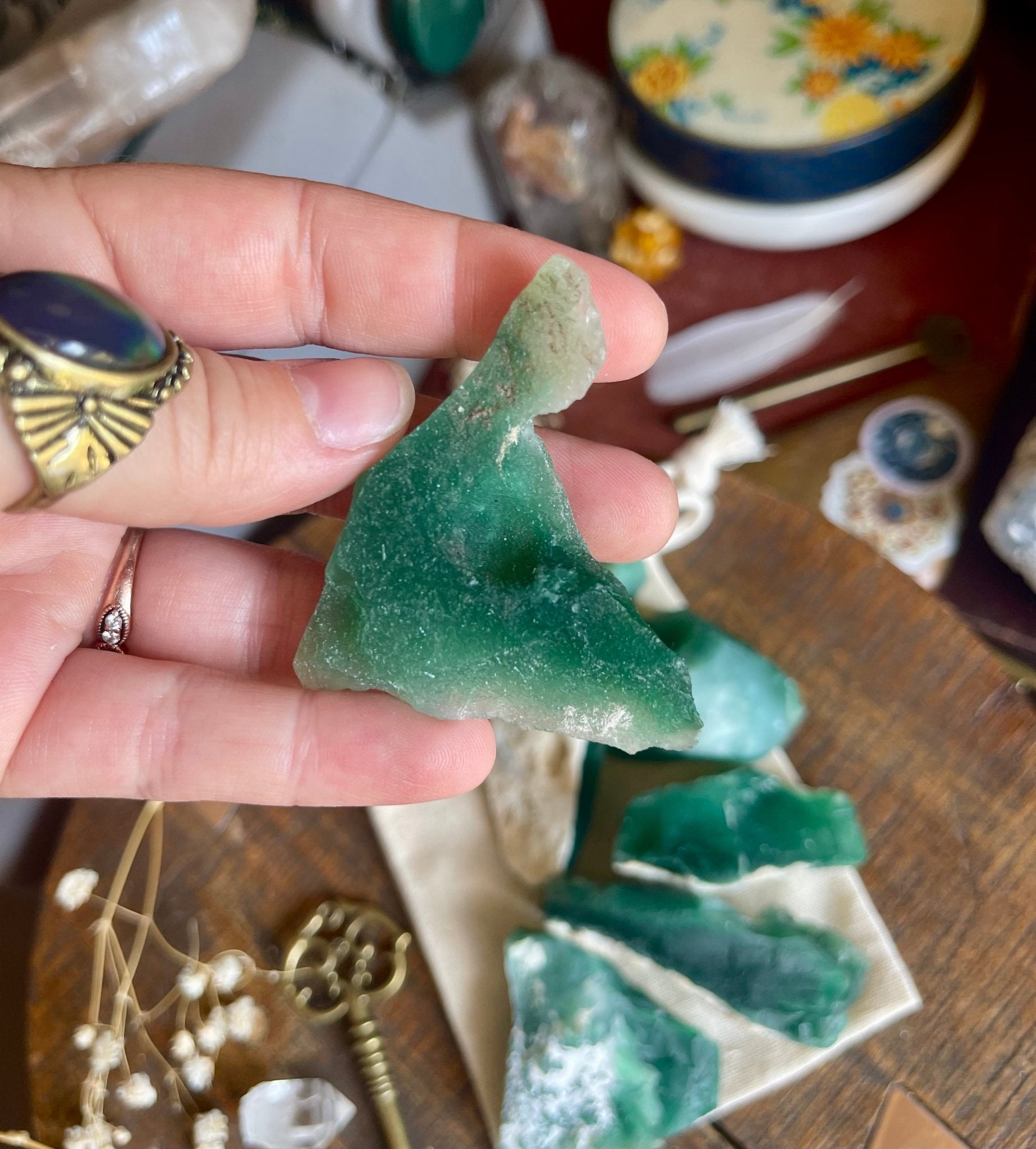 raw chrome chalcedony stones (mtorolite) - Lil Shop of Light & Love