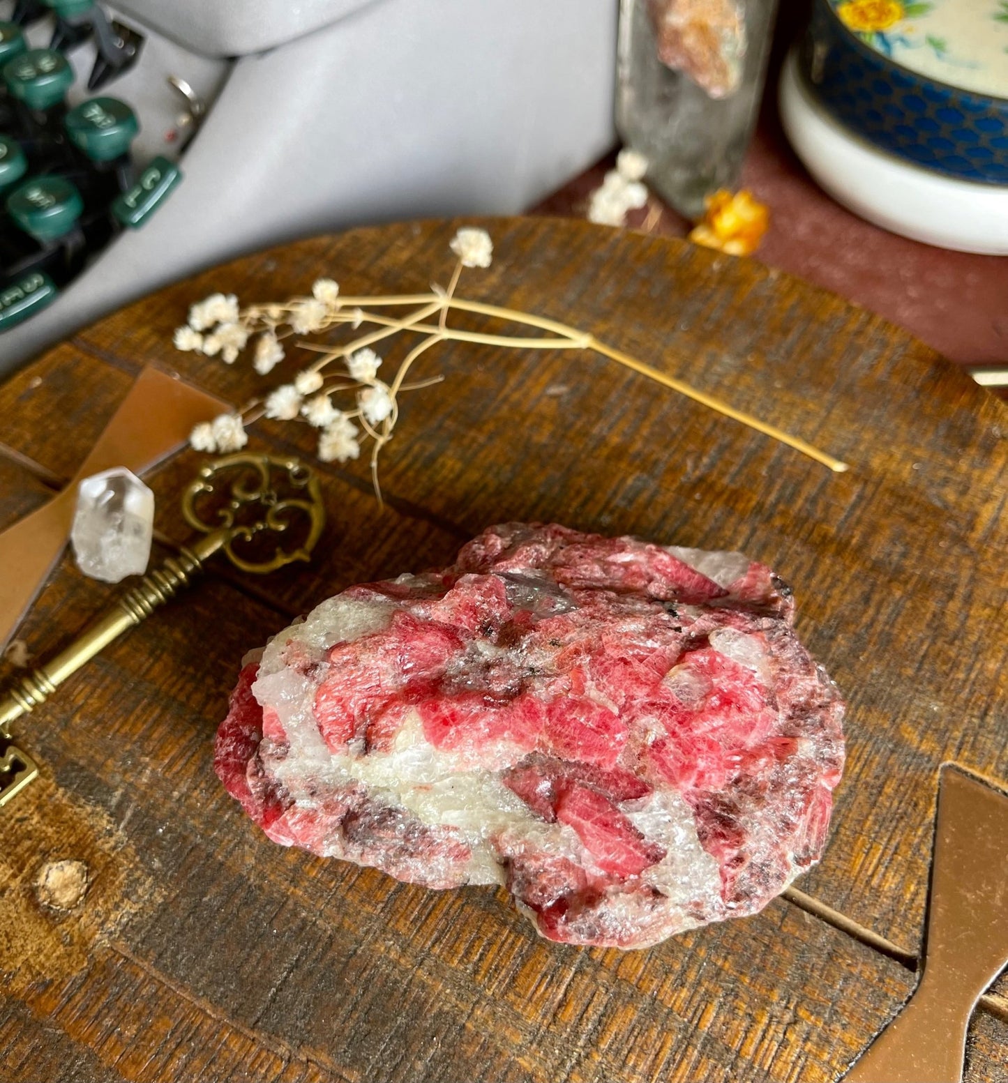 raw rhodonite stone - lil shop of light & love