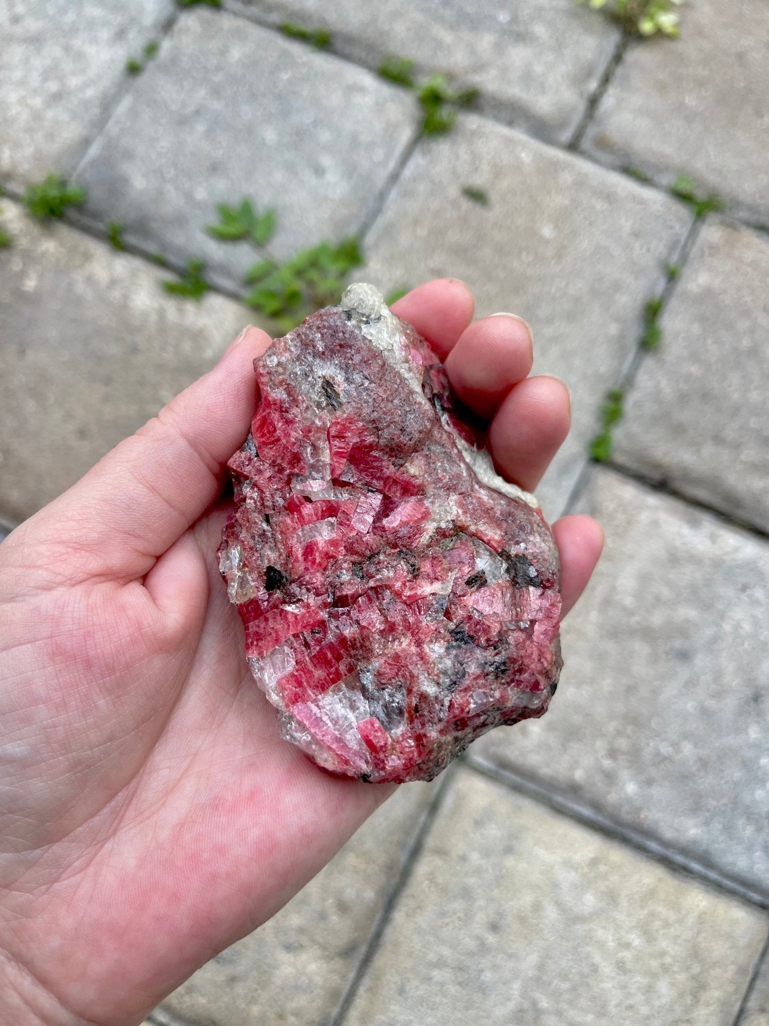 raw rhodonite stone - lil shop of light & love