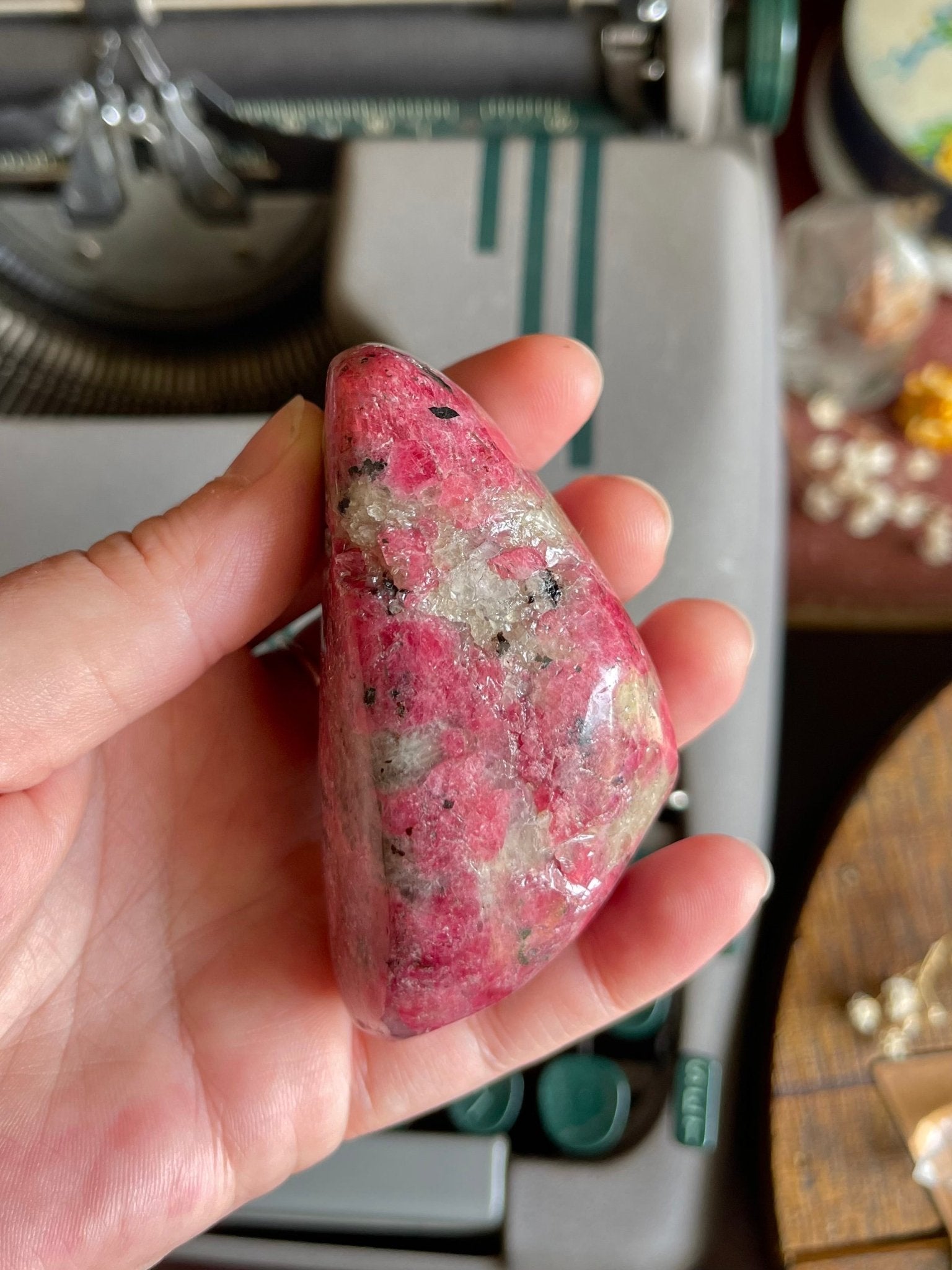 rhodonite polished free form - lil shop of light & love