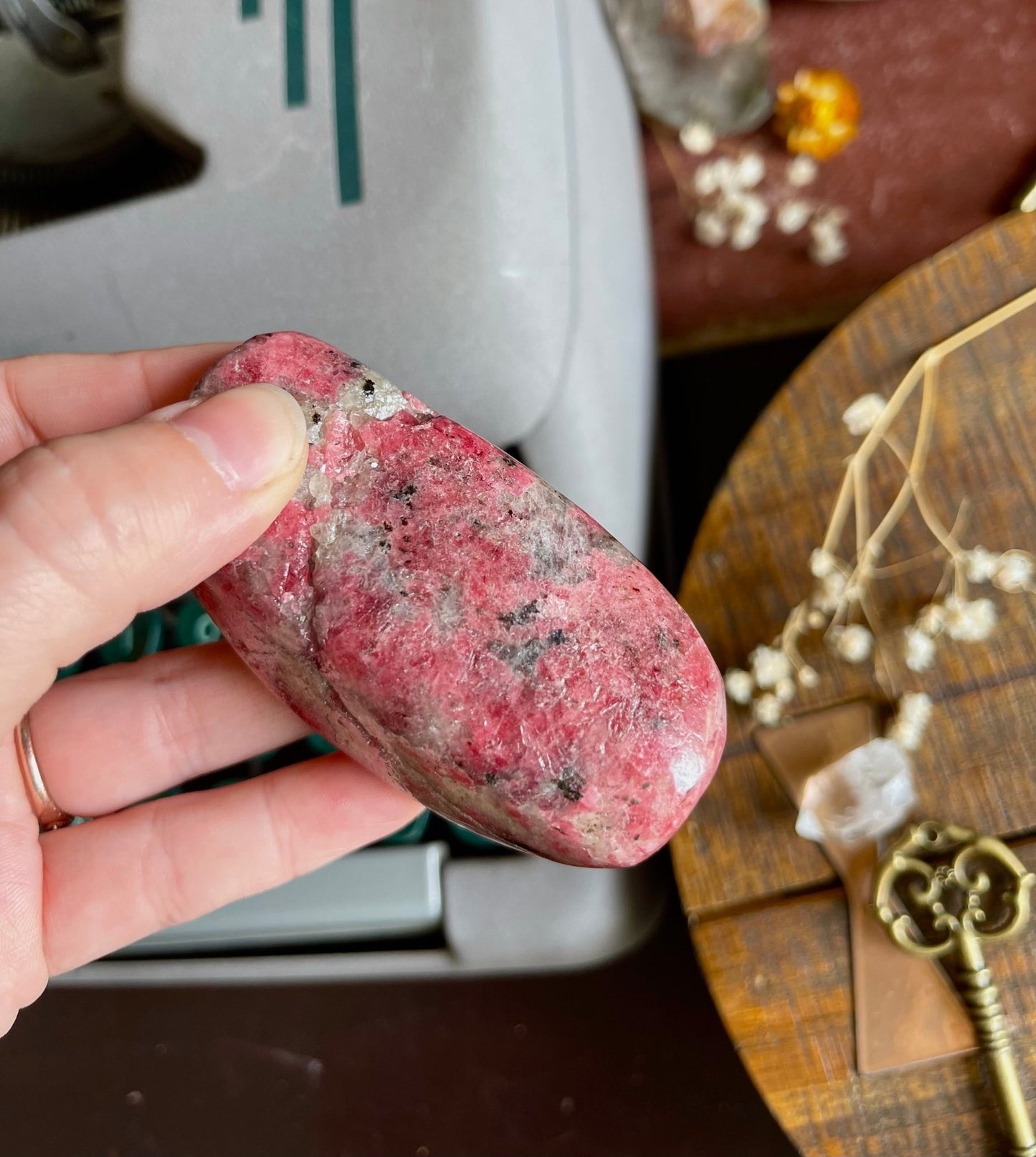 rhodonite polished free form - lil shop of light & love