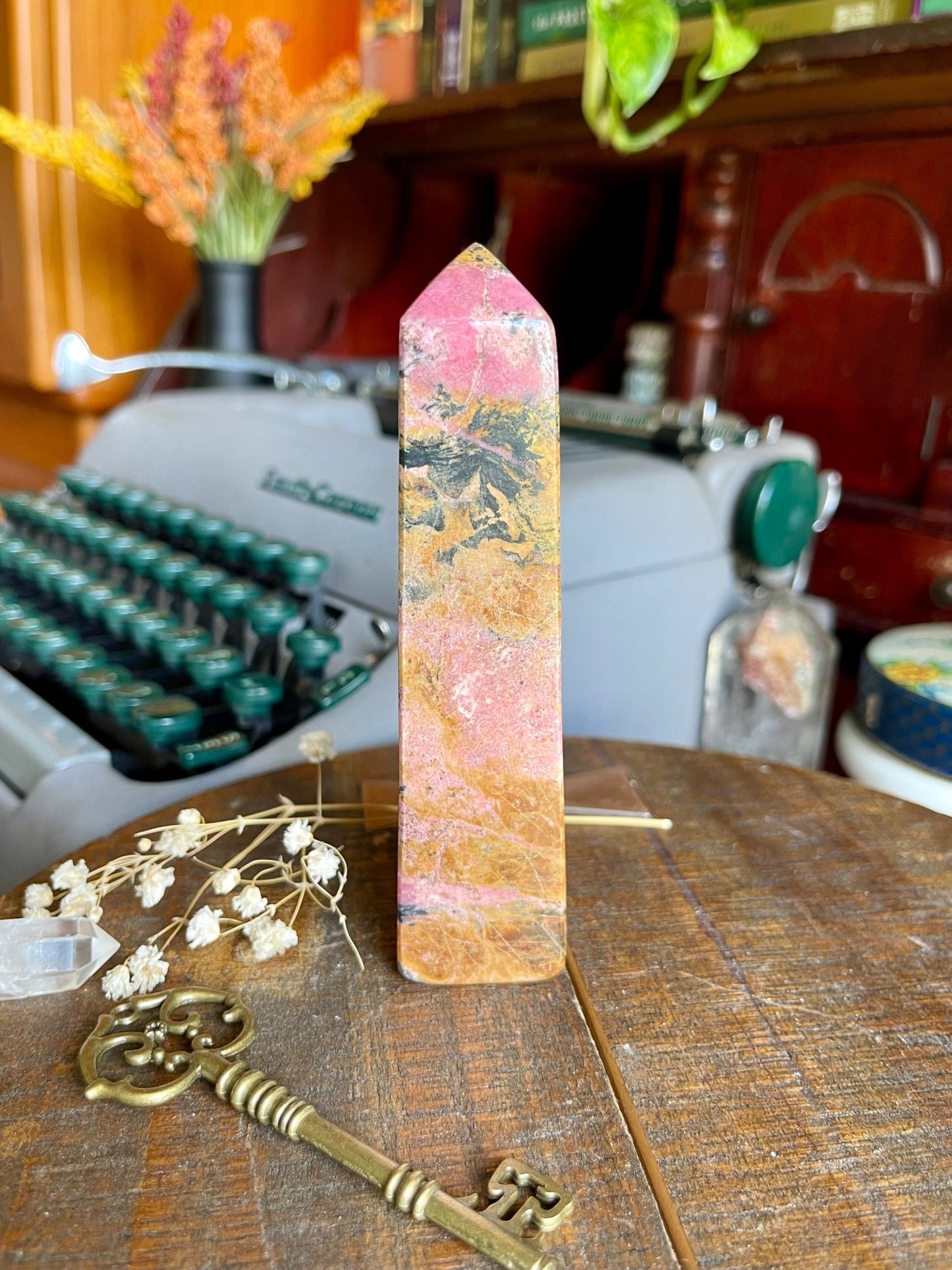 rhodonite tower - lil shop of light & love