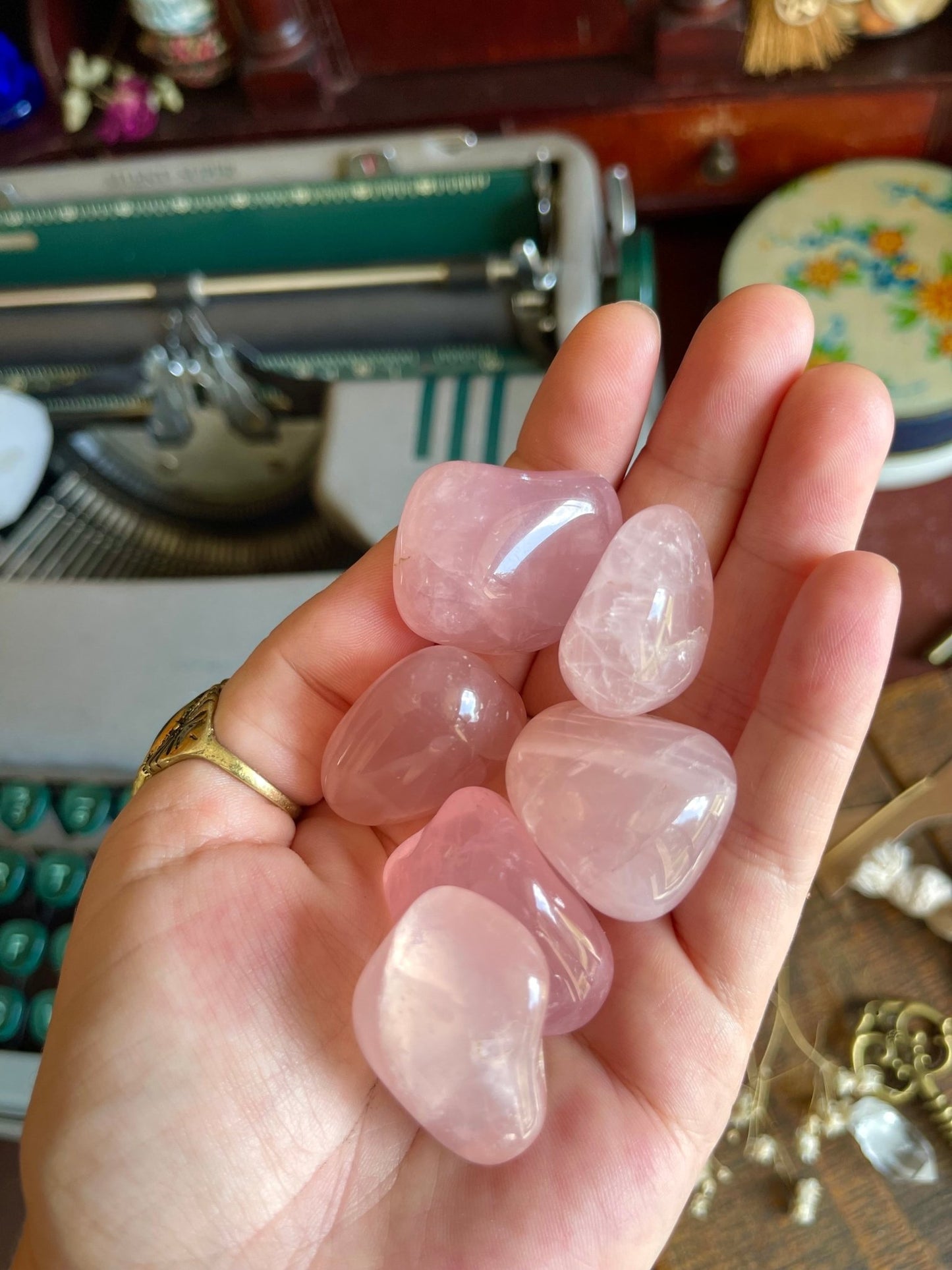 rose quartz | tumbled - lil shop of light & love