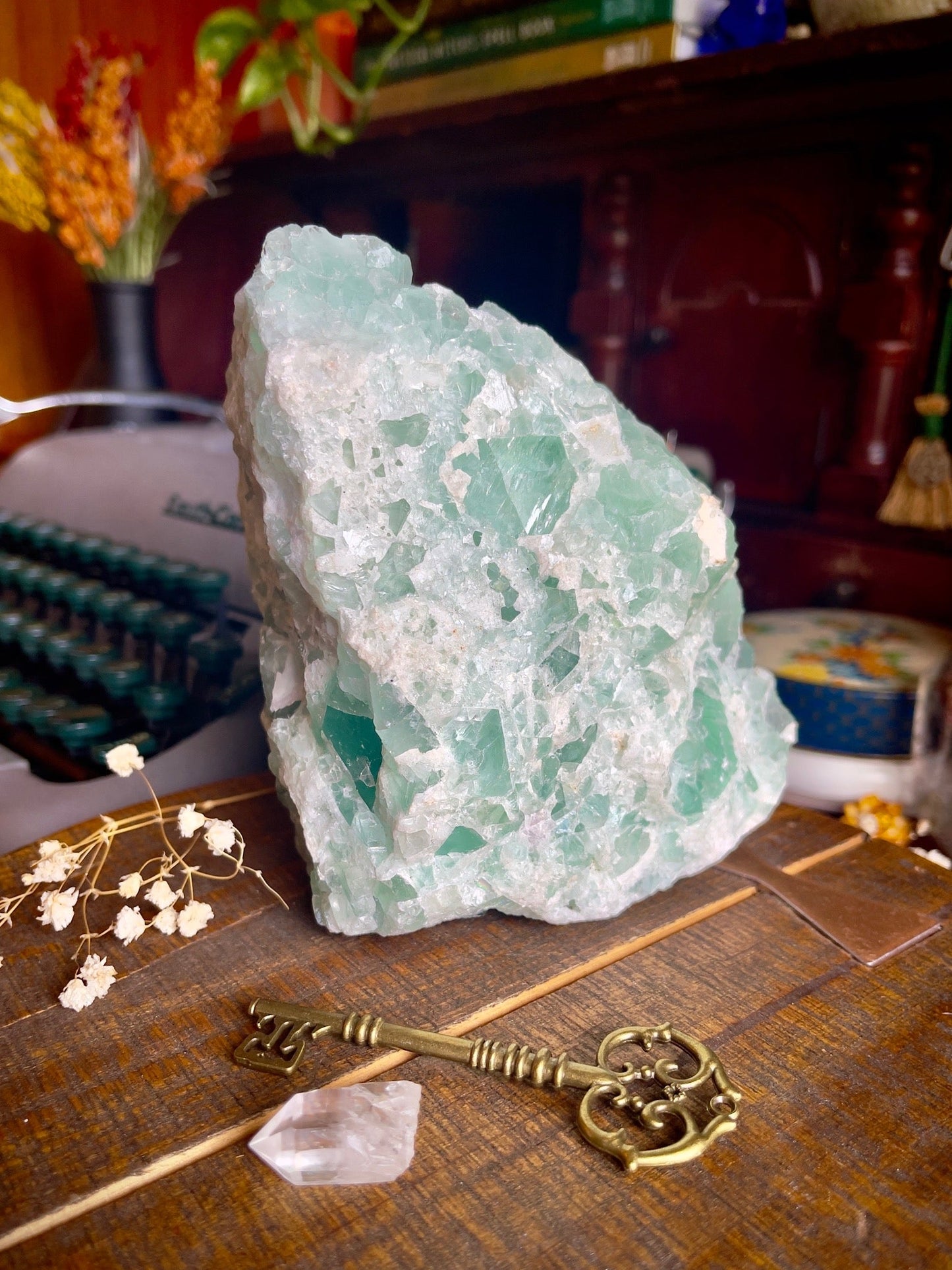 rough green fluorite - lil shop of light & love