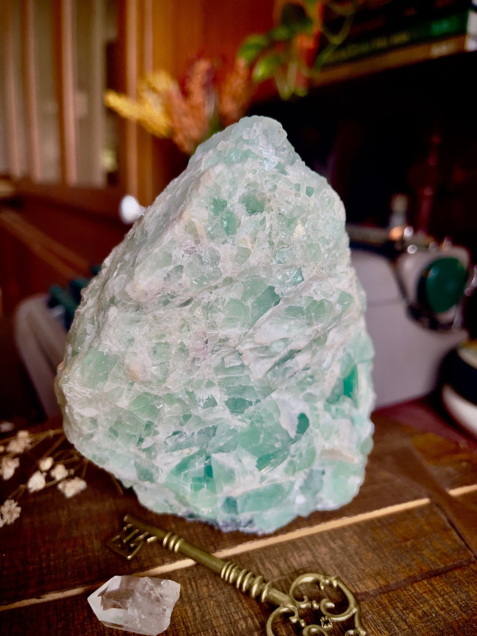 rough green fluorite - lil shop of light & love