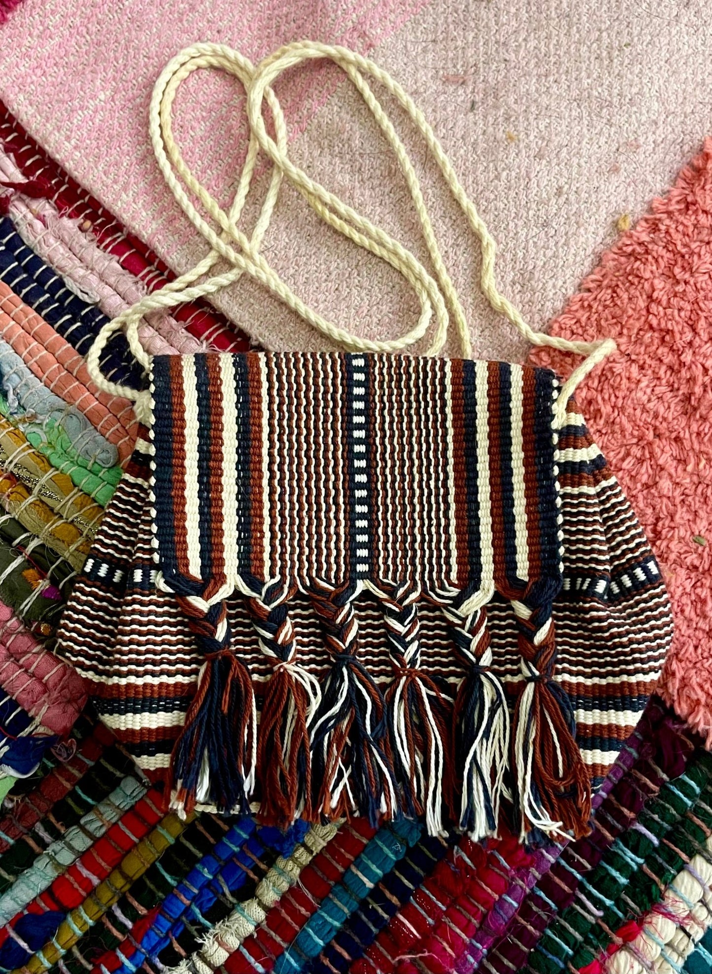 small woven handbag (used) - Lil Shop of Light & Love