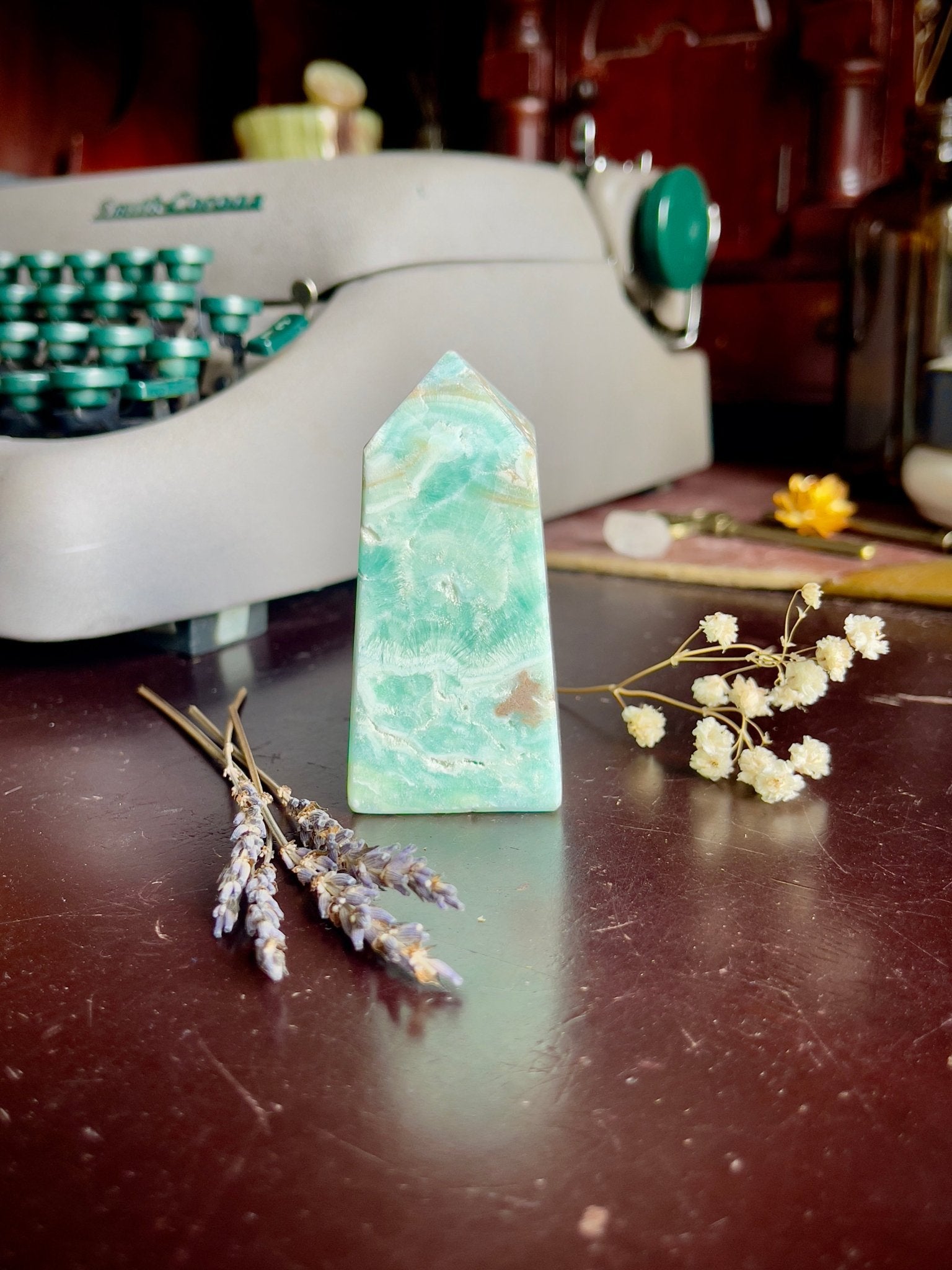 caribbean calcite tower - lil shop of light & love