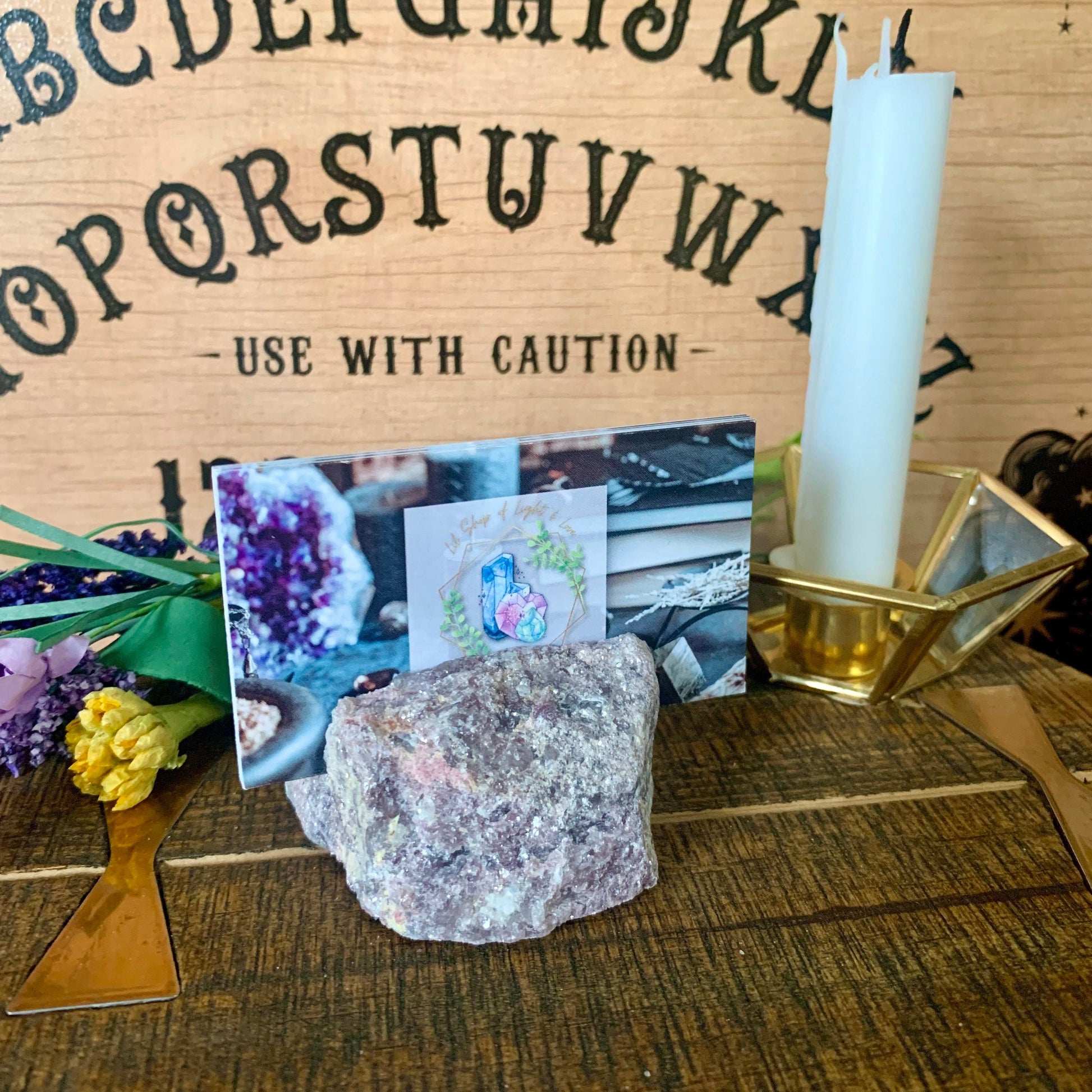 crystal card holders - Lil Shop of Light & Love