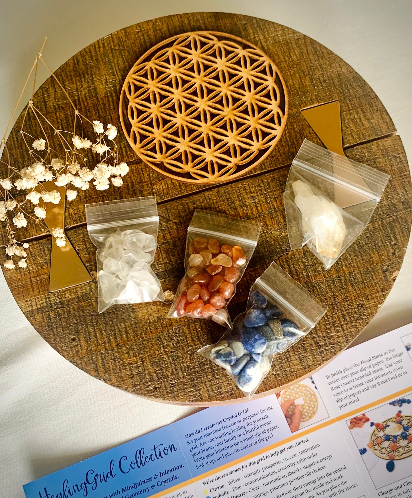 mini crystal grid kit | healing