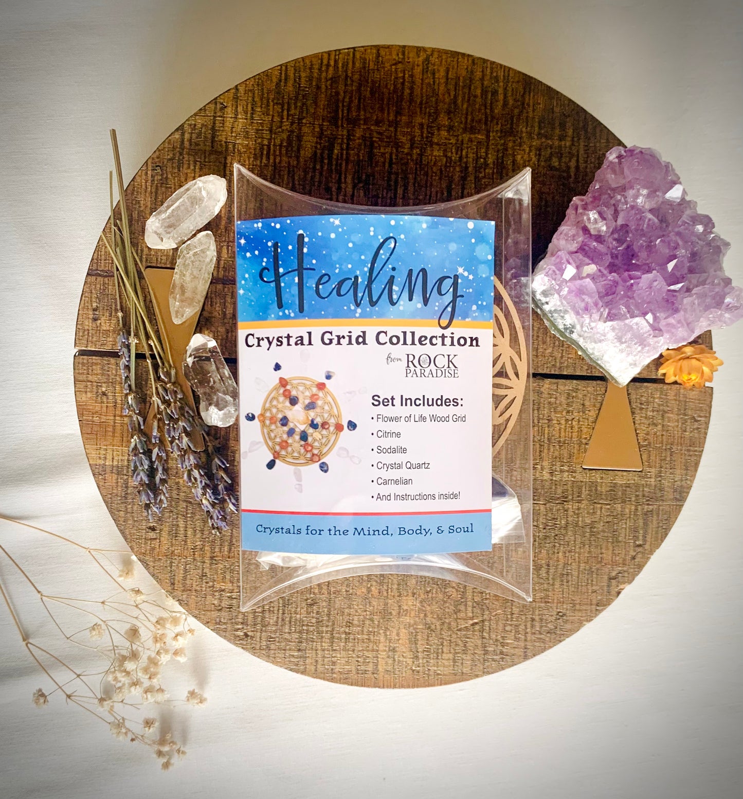 mini crystal grid kit | healing
