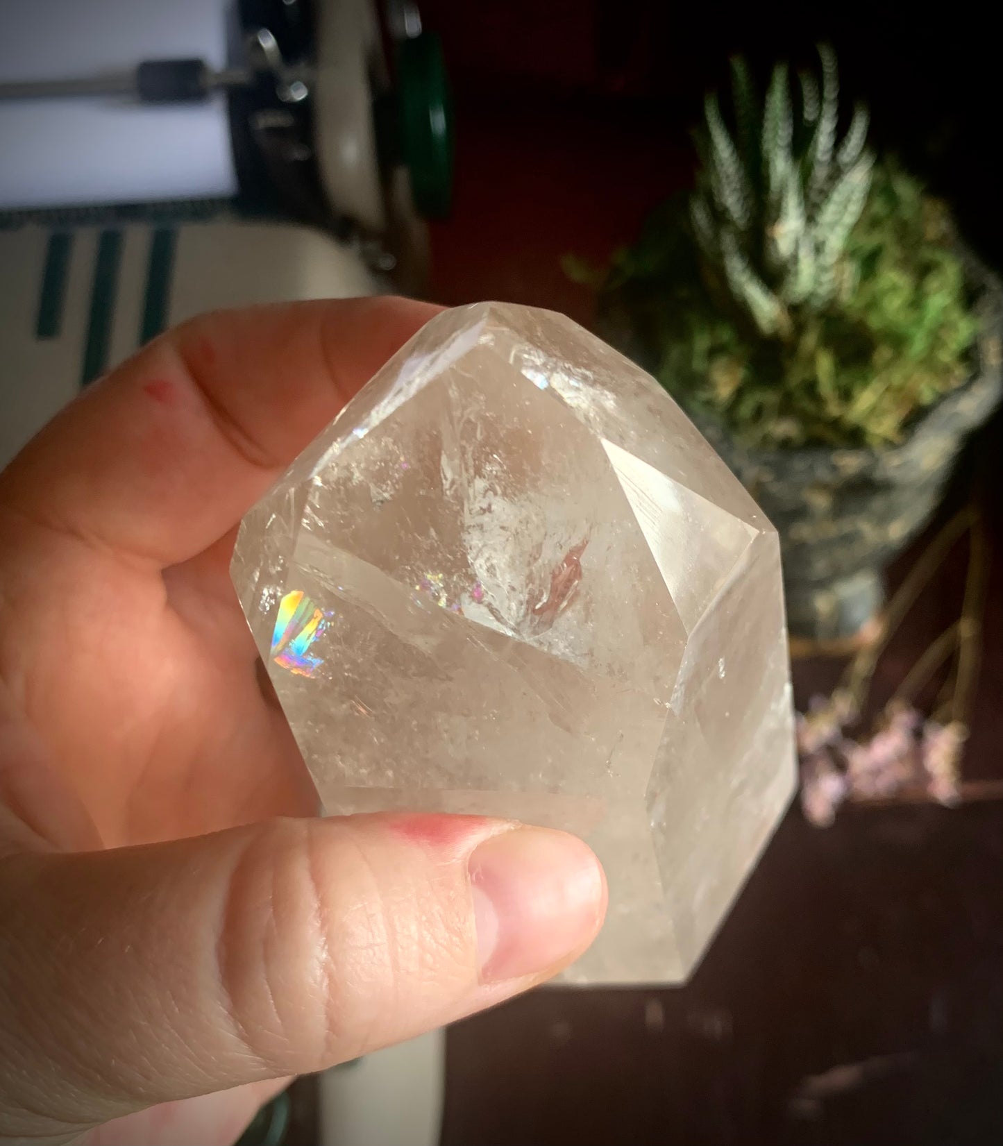 clear quartz cut base points