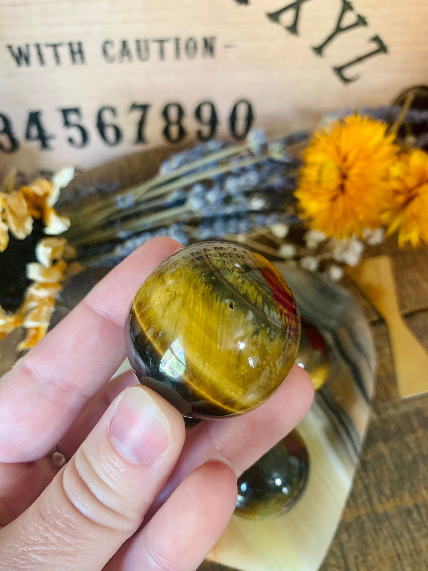 tiger’s eye spheres - Lil Shop of Light & Love